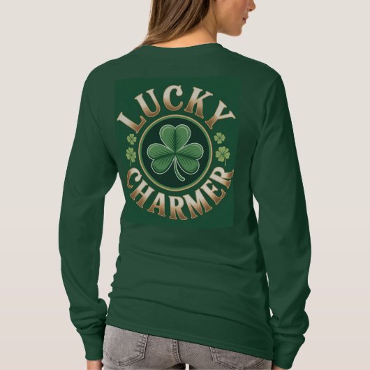 Lucky Charmer Basic Long Sleeve T-Shirt Tシャツ (裏面)