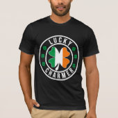 Lucky Charmer Irish Flag Shamrock T Shirt Tシャツ (正面)