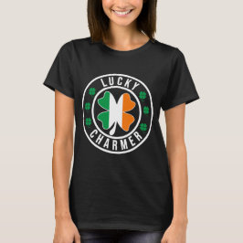 Lucky Charmer Irish Flag Shamrock T Shirt Tシャツ
