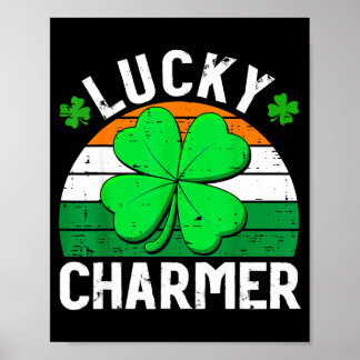 Lucky charmer shirts boys kids girls funny st ポスター