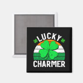 Lucky charmer shirts boys kids girls funny st マグネット (正面/裏面)