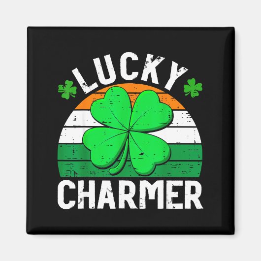 Lucky charmer shirts boys kids girls funny st マグネット (正面)