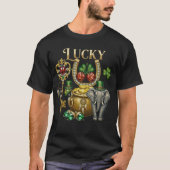 Lucky Charms And good fortune Symbols St patrick's Tシャツ (正面)