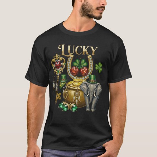 Lucky Charms And good fortune Symbols St patrick's Tシャツ (正面)