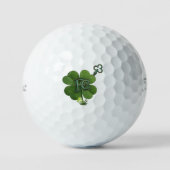 Lucky Clover オーダーメイド Titleist Pro V1 ゴルフボール (正面)