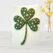 Lucky Clover Artistic Card カード (黄色い花)