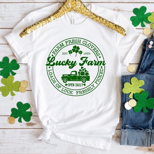 Lucky Clover Farm St. Patrick's Day T-Shirt Tシャツ