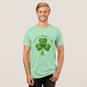Lucky Clover Horseshoe Tee – St. Patrick’s Day トライブレンドＴシャツ (正面全面)