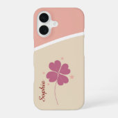 Lucky Clover iPhone Case – A Sweet Gift for Mom iPhone 16ケース (裏面)