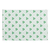 Lucky Clover Leaves Pattern Standard Size 枕カバー (裏面-右)