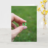 Lucky Clover Love Card カード (黄色い花)