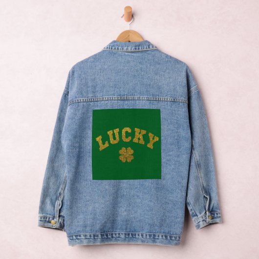 Lucky Clover Saint Patricks デニムジャケット (ハンガー)