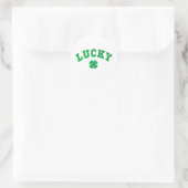 Lucky Clover Saint Patricks Day ラウンドシール (バッグ)