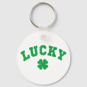 Lucky Clover Saint Patricks Day Both Side Print キーホルダー (裏面)