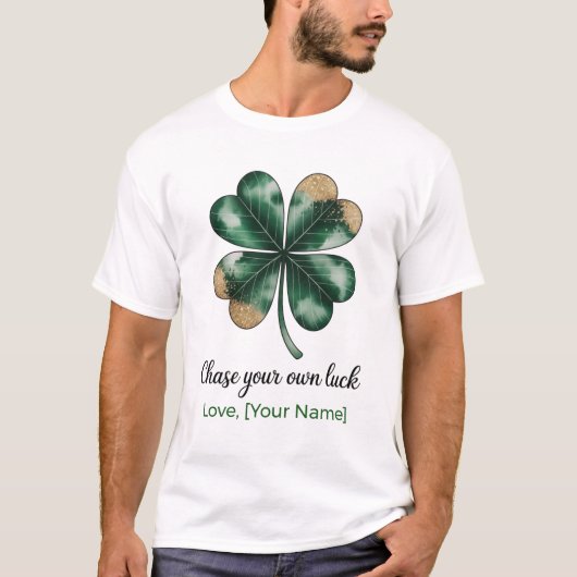 Lucky Clover Shirt Feeling Lucky T-shirt Tシャツ (正面)