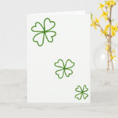 Lucky Clover Simple Good Fortune Card カード (黄色い花)