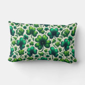 Lucky Clover St. Patrick’s Day Throw Pillow ランバークッション (裏面)