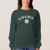 Lucky Clover St. Patricks Day スウェットシャツ (正面)