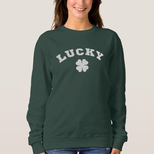 Lucky Clover St. Patricks Day スウェットシャツ (正面)