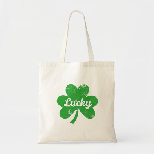 Lucky Clover St Patrick's Day トートバッグ (正面)