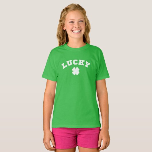 Lucky Clover St. Patricks Day Tシャツ (正面フル)