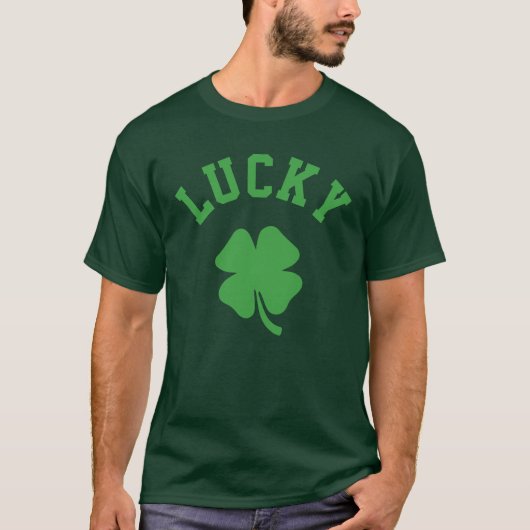 Lucky Clover St. Patrick's Shamrock Tシャツ (正面)
