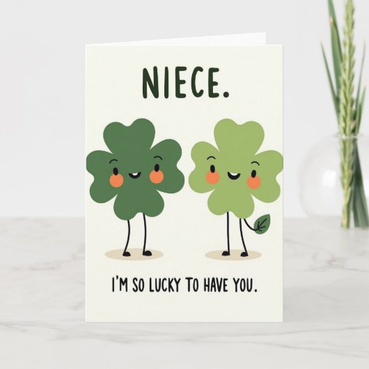 Lucky Clovers Niece Card カード (正面)