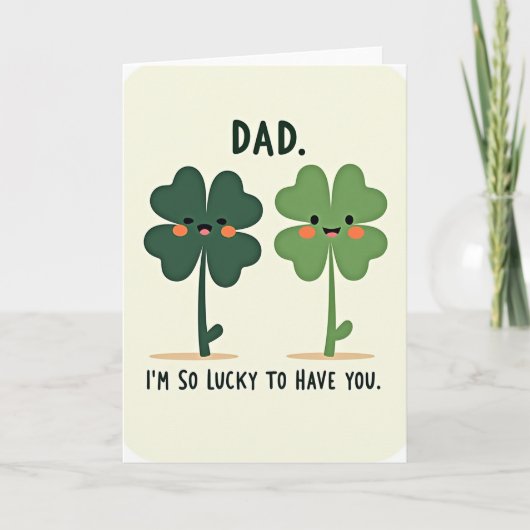 Lucky Dad Love Card カード (正面)