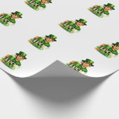 Lucky Dad – St. Patrick’s Day Clover Design ラッピングペーパー (角)