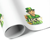 Lucky Dad – St. Patrick’s Day Clover Design ラッピングペーパー (ロールコーナー)
