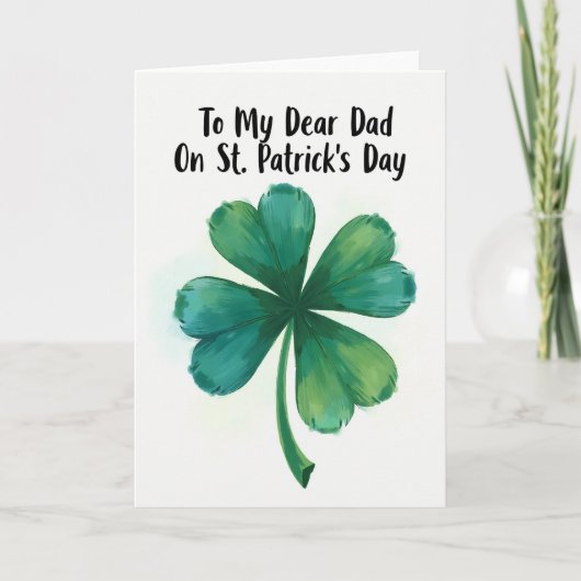 Lucky Dad St Patricks Day Card カード (正面)
