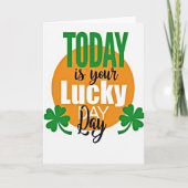 Lucky Day Orange Circle Card カード (正面)