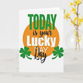 Lucky Day Orange Circle Card カード (黄色い花)