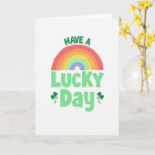 Lucky Day Rainbow Card カード (黄色い花)