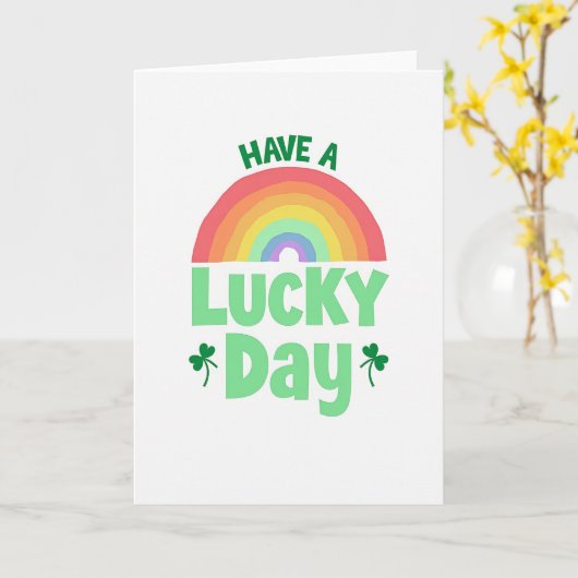 Lucky Day Rainbow Card カード (黄色い花)