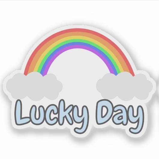 Lucky Day Rainbow St Patrick's Day シール (正面)