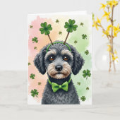 Lucky Dog Celebration Card カード (黄色い花)