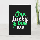 Lucky Dog Dad Greeting Card カード (正面)