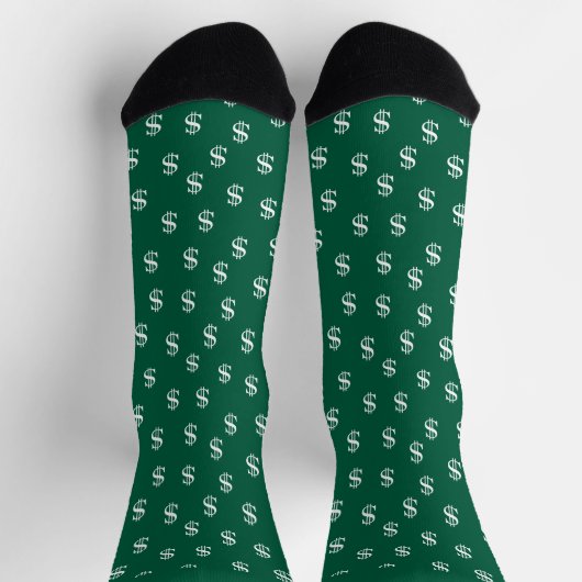 Lucky DollaPattern Socks with Monogram for Gamers  ソックス (上部)