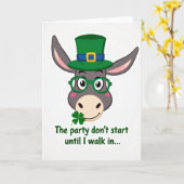 Lucky Donkey Party Card カード (黄色い花)