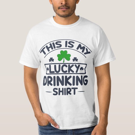 Lucky Drinking  Tシャツ (正面)