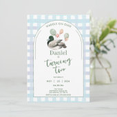 Lucky Duck Birthday Invitation for Any Age 招待状 (スタンド正面)