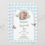 Lucky Duck Birthday Invite Photo Any Age 招待状 (正面/裏面)