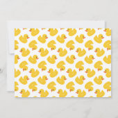 Lucky Duck First Birthday Photo Invitation 招待状 (裏面)