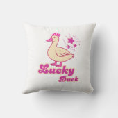 Lucky Duck women T-shirt Modern Design クッション (裏面)