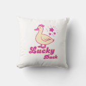 Lucky Duck women T-shirt Modern Design クッション (正面)