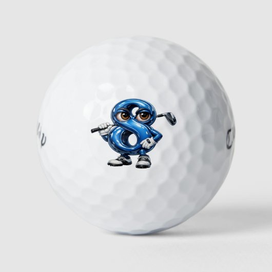 Lucky Eight Callaway Golf Warbird Golf ゴルフボール (正面)