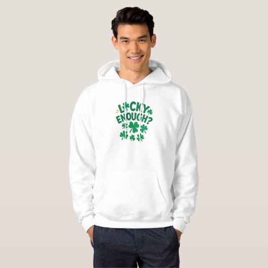 Lucky Enough? Fun St. Patrick's Day  Basic T-Shirt パーカ (正面フル)