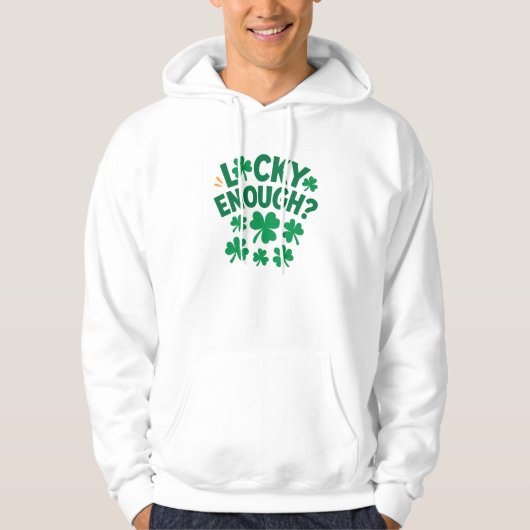 Lucky Enough? Fun St. Patrick's Day  Basic T-Shirt パーカ (正面)