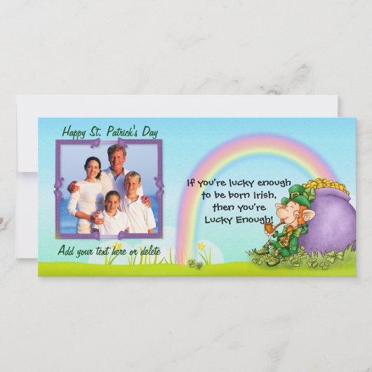 Lucky Enough Leprechaun – 写真カスタマイズの追加 (正面)